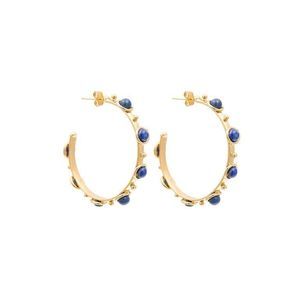 Sylvia Toledano Extra Large Creole Hoop Earrings (22k Gold Plated)